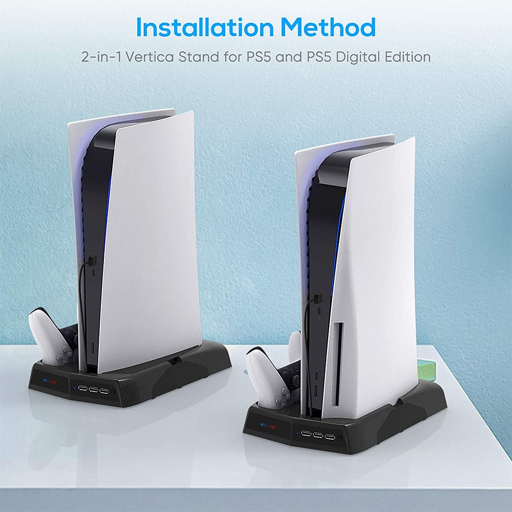 Đế Quạt Tản Nhiệt Làm Mát Cho Playstation 5 / PS5 Auarte Đứng