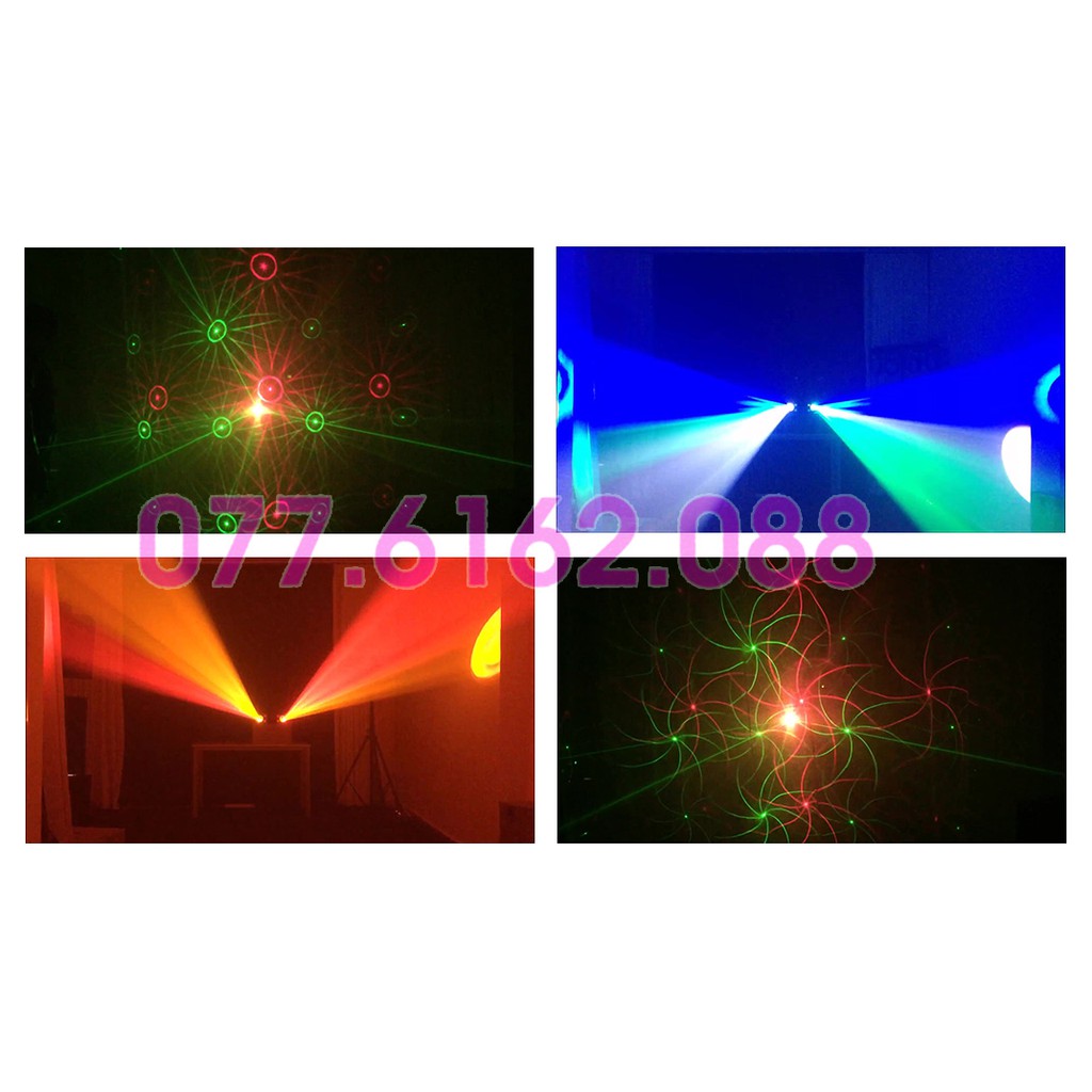 Đèn Laser Trang Trí Noel Star 3 in 1 Laser & Chớp & LED hiệu ứng