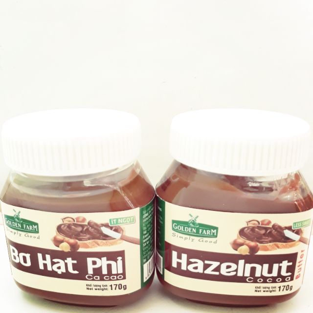 Bơ hạt phỉ hazenut 170g GF (date 15/8/2023) ⚡ LOẠI TỐT ⚡ bơ hạt phỉ mùi thơm đặc trưng ko quá béo ngậy