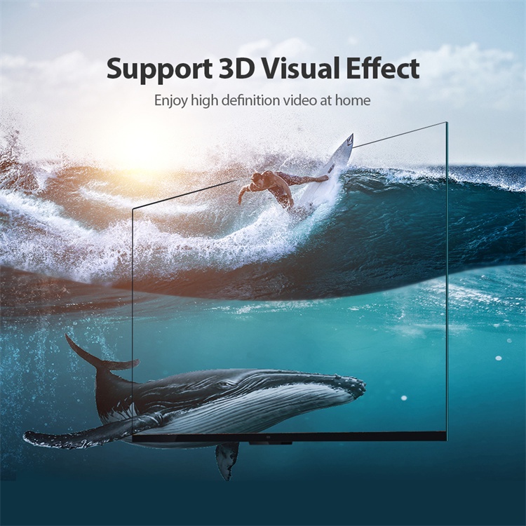 VENTION siêu mỏng hỗ trợ 4K 60Hz 3D Dây cáp HDMI 2.0  đầu mạ vàng cho TV/PS4