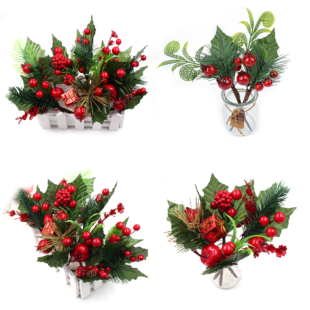 Set 2 nhánh quả cherry giả dùng trang trí tiệc xinh xắn
