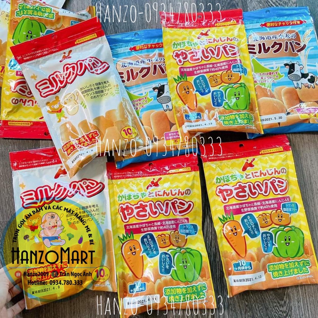 Bánh mì tươi Nhật Bản Canket ăn dặm cho bé