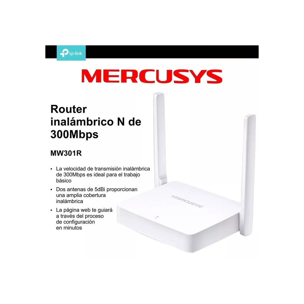 [Hàng Chính Hãng 100%] Bộ Phát WiFi Siêu Rẻ Mercusys MW301R Chuẩn 300Mbps