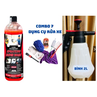 Nước rửa xe,xà bông Sprayking Super Wash 1L dùng cho xe máy