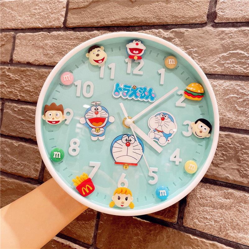 Đồng Hồ Treo Tường Không Gây Tiếng Động Hình Hoạt Hình Dễ Thương Sáng Tạo Cá Tính Cho Phòng Ngủ Trẻ Em