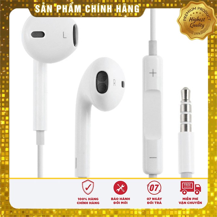 Tai nghe IP trái táo jack cắm chuẩn 3.5mm tương thích nhiều dòng máy