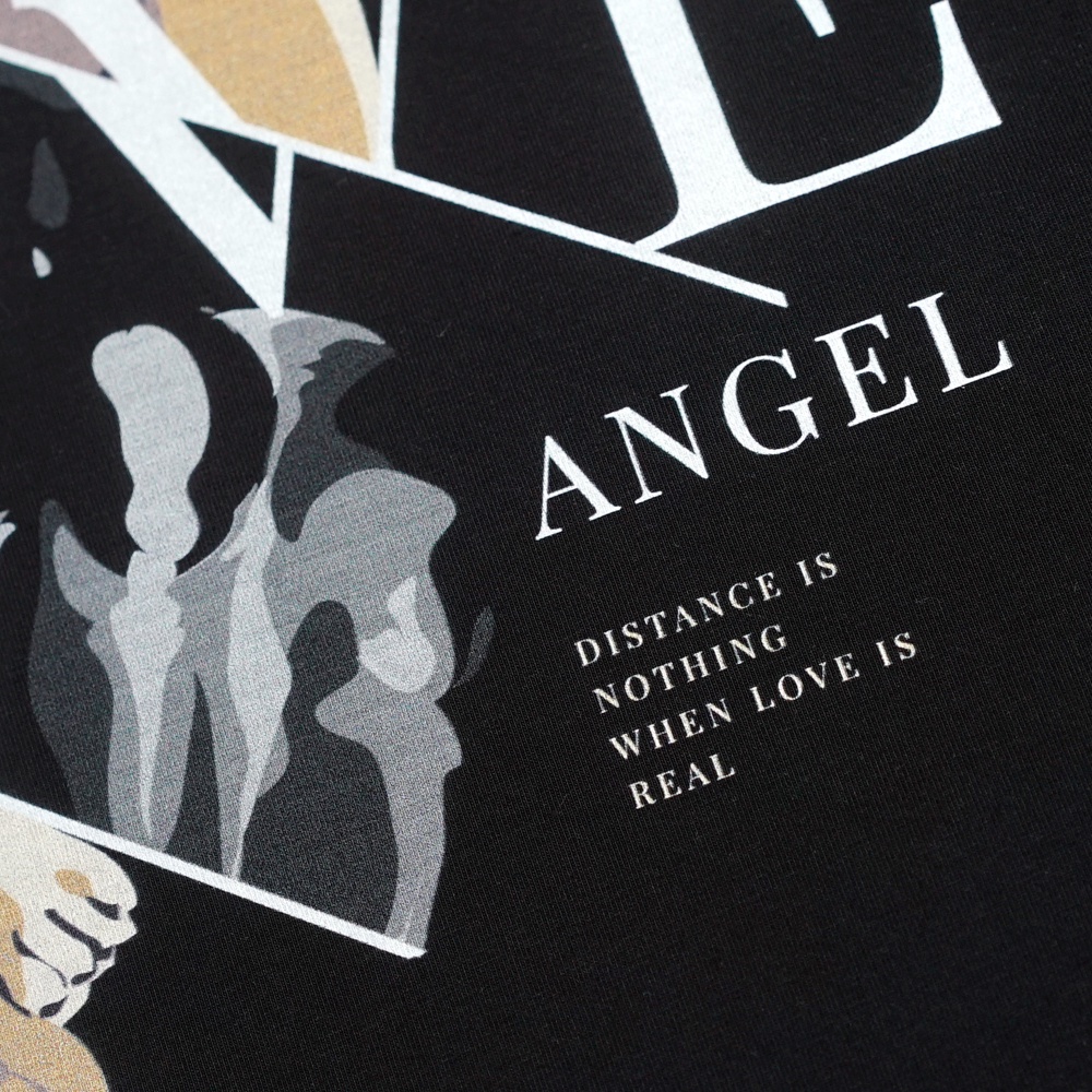Áo Nam Form Rộng MYO Vải Cotton In Hình In Angel Love