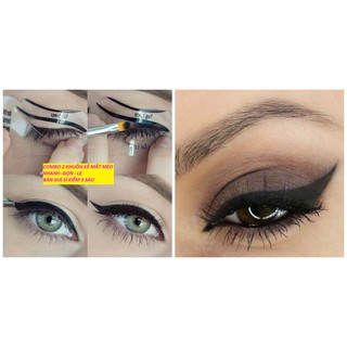2 Khuôn Kẻ Mí Eyeliner Và Tô Bầu Mắt.