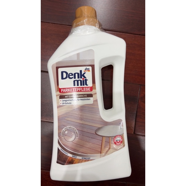 Nước Lau Sàn Gỗ Denkmit Parkettpflege Dung Tích 1L Mẫu Mới 2022 - Nhập Đức Chính Hãng
