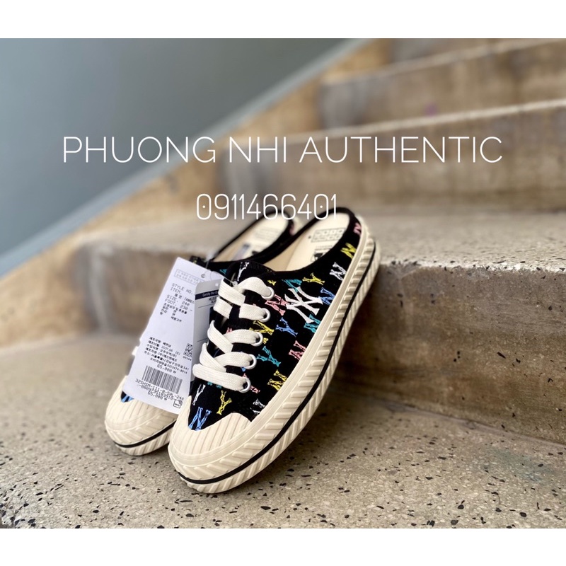 Giày MLB Mule Monogram rainbow chính hãng full tag