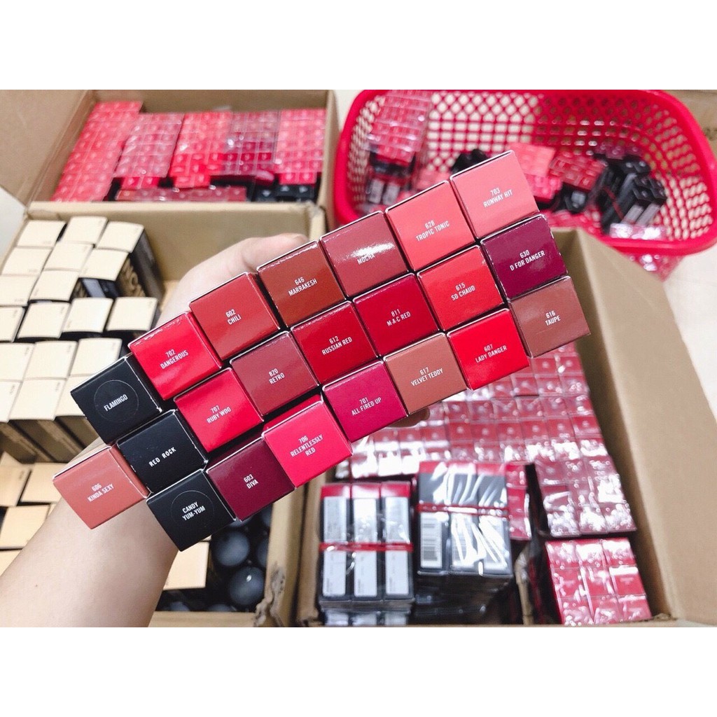 （Mua 2 tặng 1）Son MAC Chính Hãng, Matte, Rettro Matte, Powder Kiss có bill bao check | BigBuy360 - bigbuy360.vn