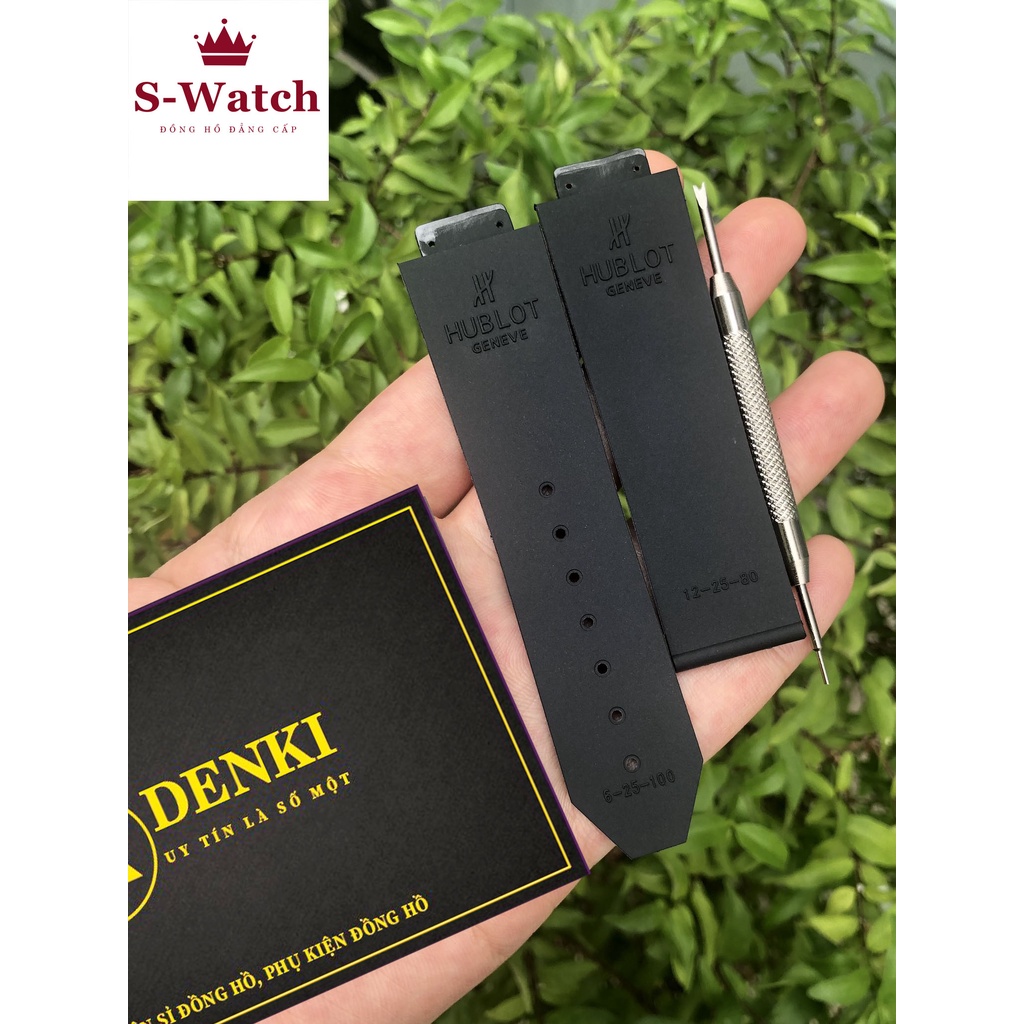 Tặng Kèm Tool Thay Dây đồng hồ Hublot cao su nữ màu thơm mùi vani 13-19-18