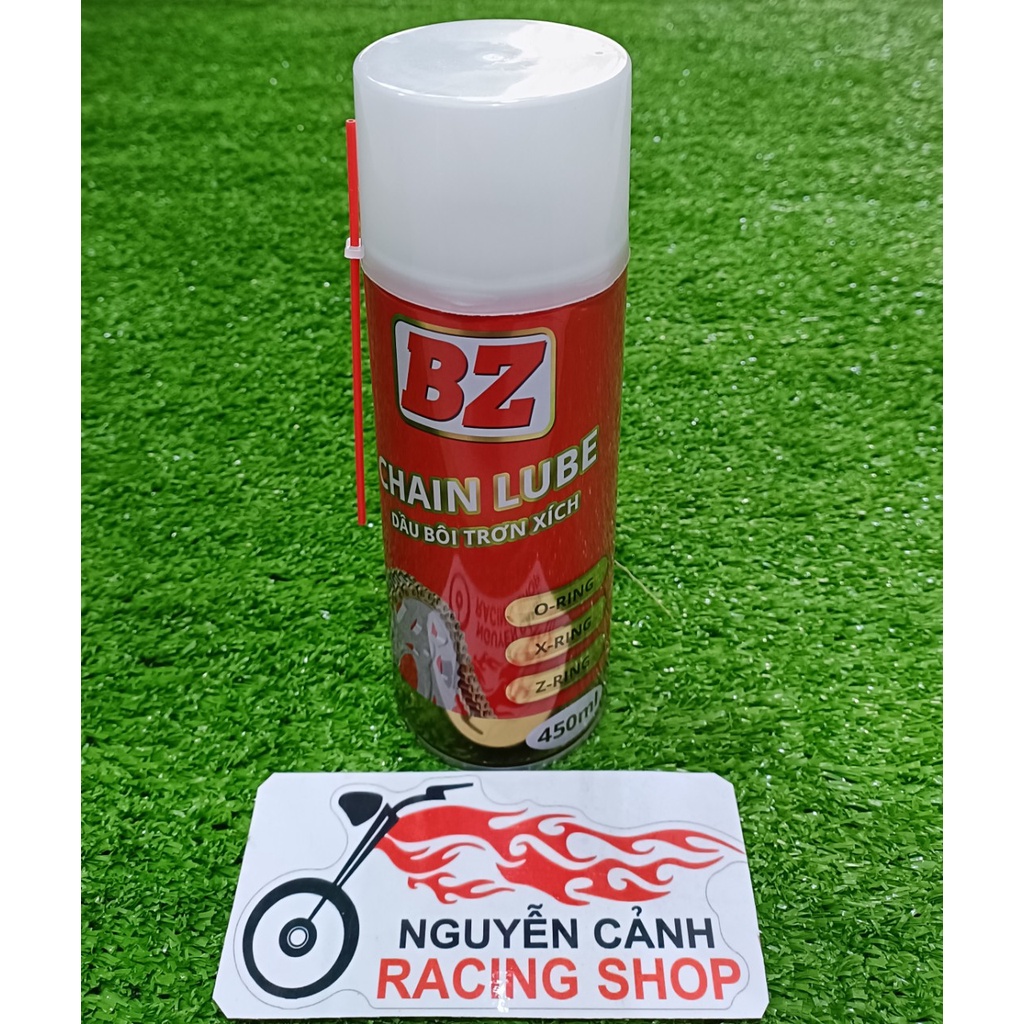 Xịch sên BZ đỏ CHAIN LUBE 450ML-dầu bôi trơn xích