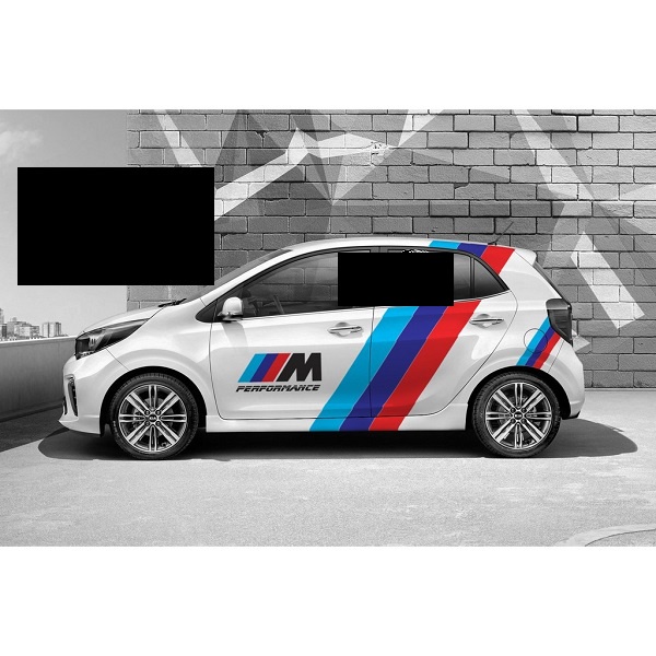 Tem dán sườn xe kia morning