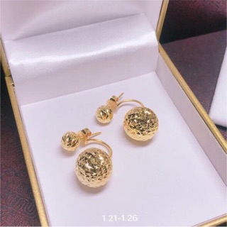 Bông tai nữ dior hạt châu đồng non ảnh thật