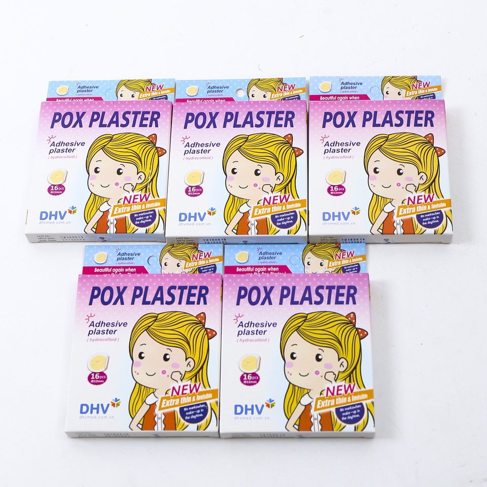 Miếng dán mụn Pox Plaster 16 miếng 1 hộp