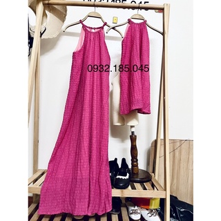 đầm đôi xốp nhún cho mẹ và bé