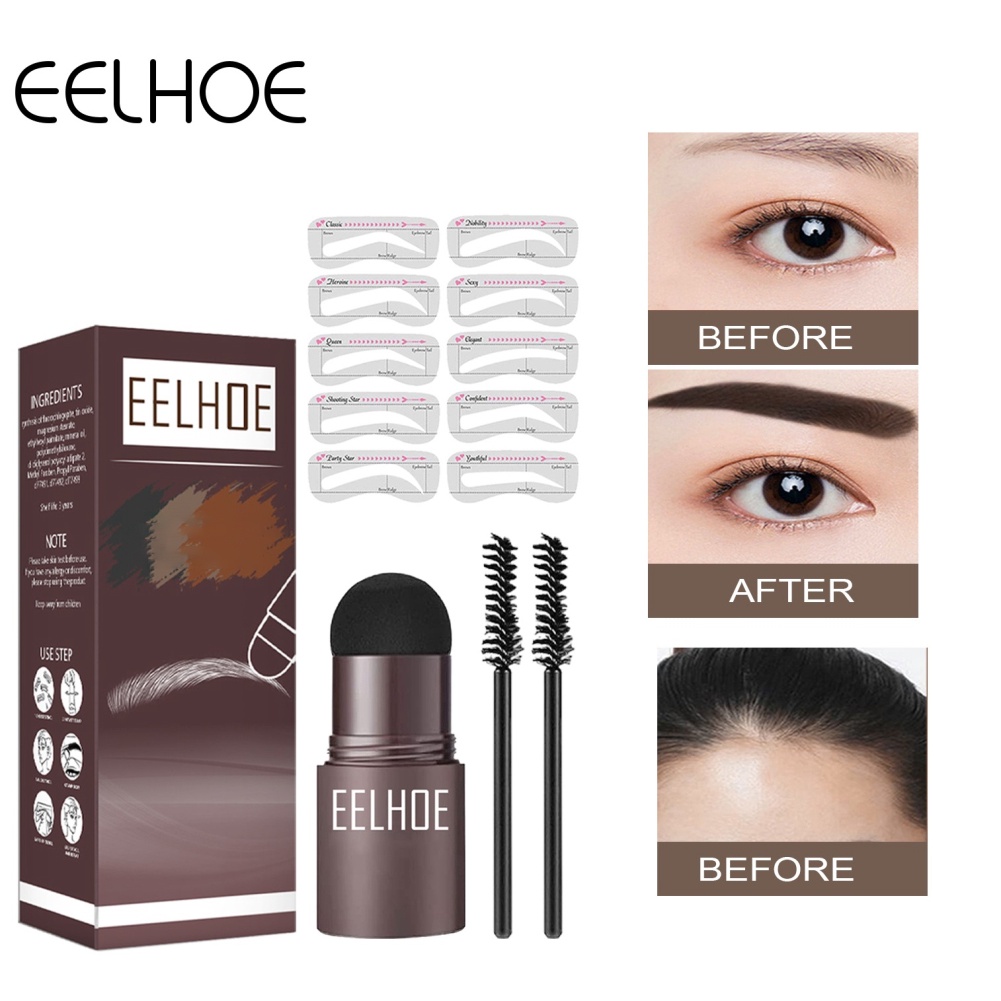 in stock eelhoe eyebrow print mold thrush artifact lazy eyebrows waterproof and sweat-proof hairline powder filling depxinh