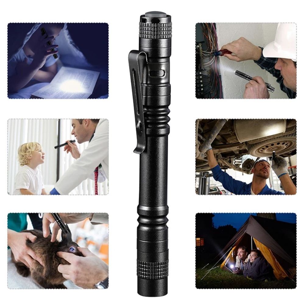 Đèn pin led mini siêu sáng chống thấm nước tiện dụng mang theo du lịch cắm trại