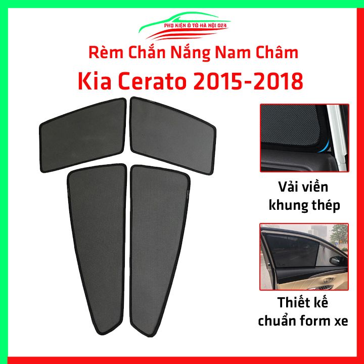 Bộ rèm chắn nắng KIA CERATO 2015-2018 cố định nam châm thuận tiện