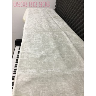 Khăn phủ đàn piano trắng trơn vải nhập