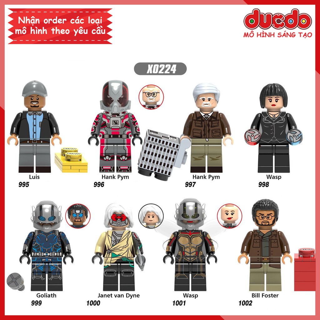 Minifigures các nhân vật trong người kiến Ant Man - Đồ Chơi Lắp Ghép Xếp Hình Mini Mô hình Iron Man Xinh 0224