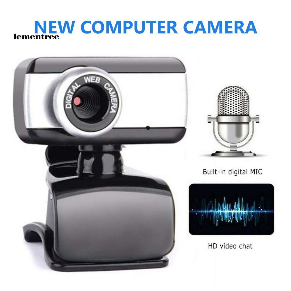 ✡WYB✡USB 2.0 640x480 Video Record Webcam Web Camera with Mic for Desktop Computer PC