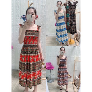 Đầm thổ cẩm cánh tiên kèm hình thật và clip