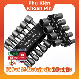 Bộ 9 và 14 đầu tuýp vặn ốc lục giác (P195)