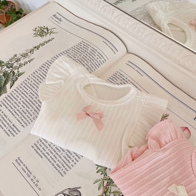 Áo vai bèo đính nơ dành cho thú cưng