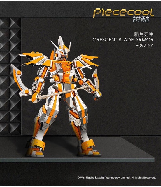 📌 Mô hình lắp ghép kim loại 3d Robot Ánh Trăng Crescent Blade Armor