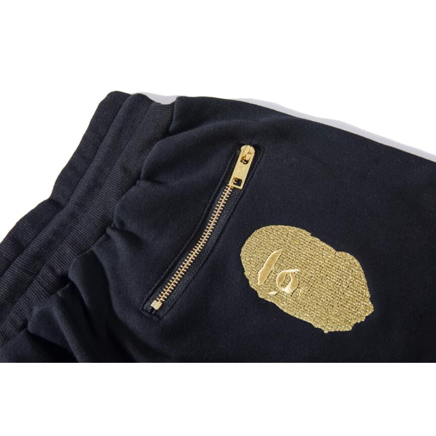 Bape Quần Dài cotton Thêu Họa Tiết Thời Trang Cho Nam Nữ