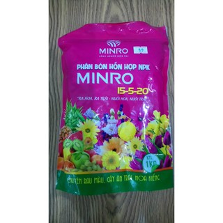 PHÂN BÓN NPK MINRO 15-5-20 (1KG)
