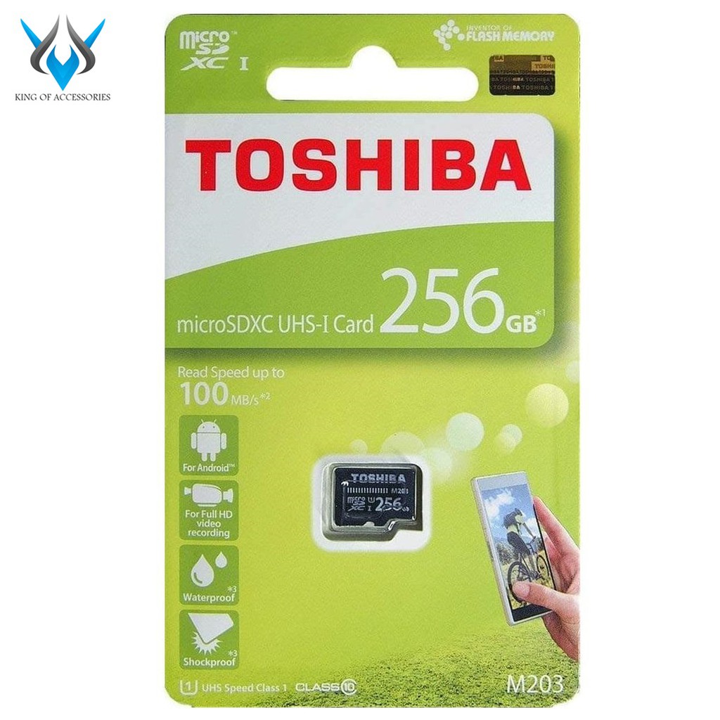 Thẻ nhớ MicroSDXC Toshiba M203 256GB UHS-I U1 100MB/s (Đen)