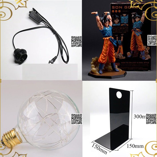 1577 Mô hình SonGoku Anime Dragonball hiệu ứng led quả cầu năng lượng