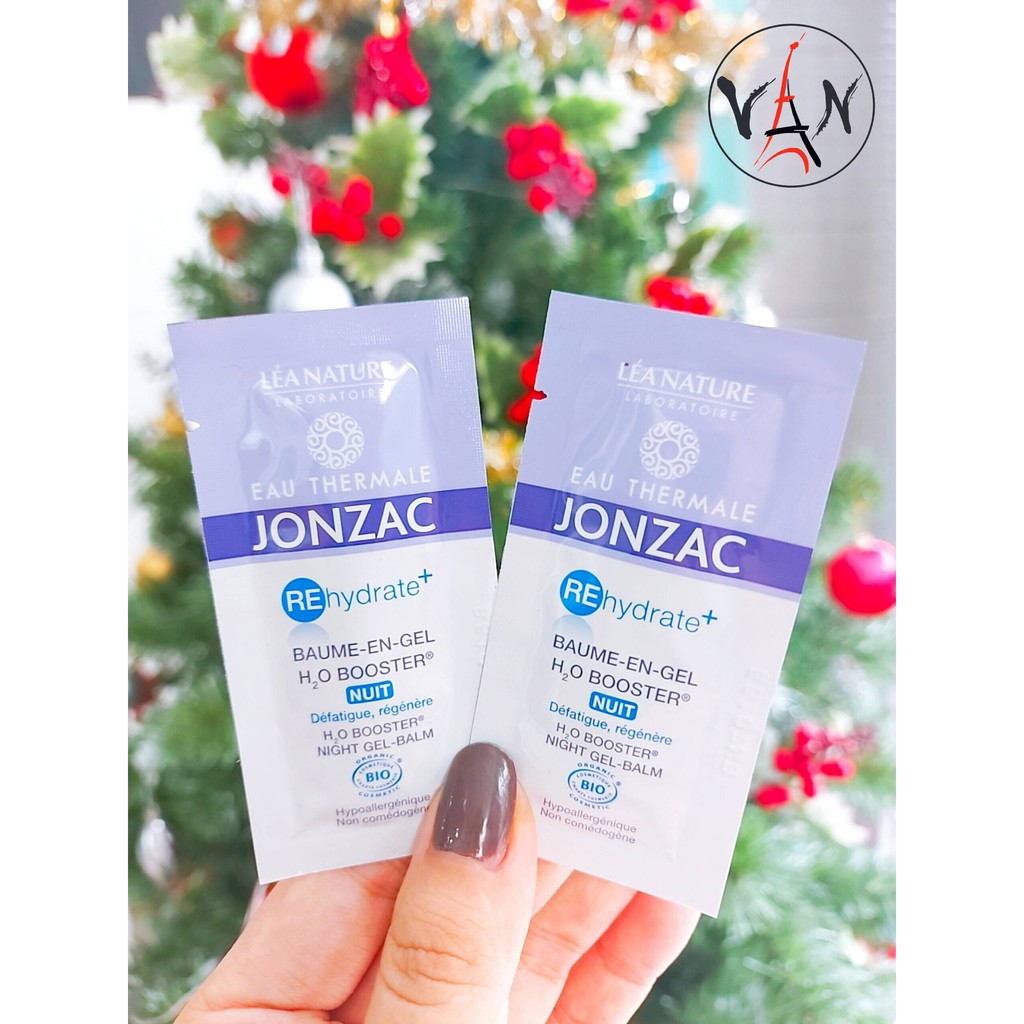 [SET MINI] Kem Dưỡng Da Tăng Cường Cấp Nước Ban Đêm Eau Thermale Jonzac Rehydrate H2O Booster Night Gel Balm 3ml