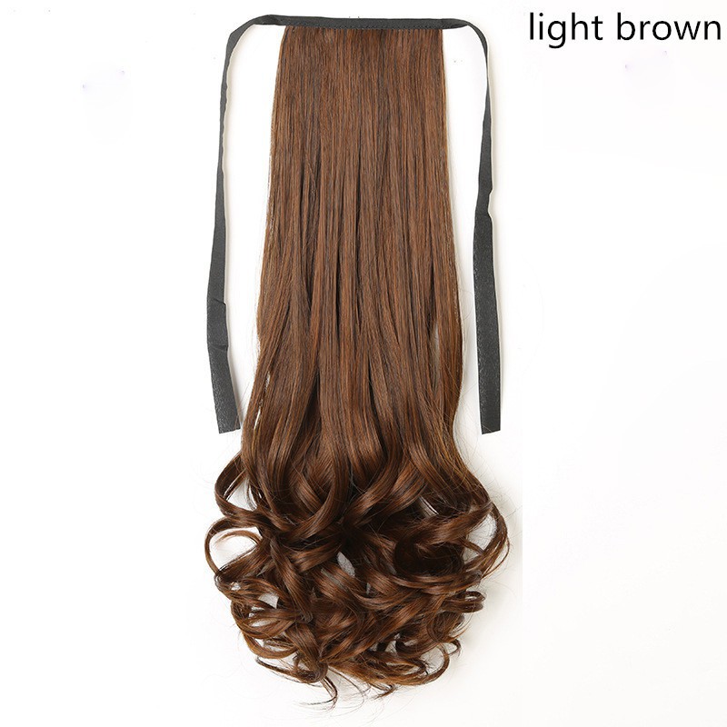 Tóc giả uốn dài 48cm với ba màu khác nhau đầy quyến rũ