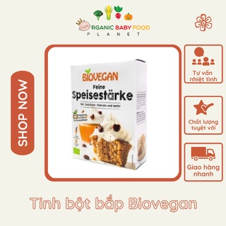 Tinh bột bắp Biovegan hữu cơ EU làm bánh hoặc pha bột ăn dặm cho bé 250g