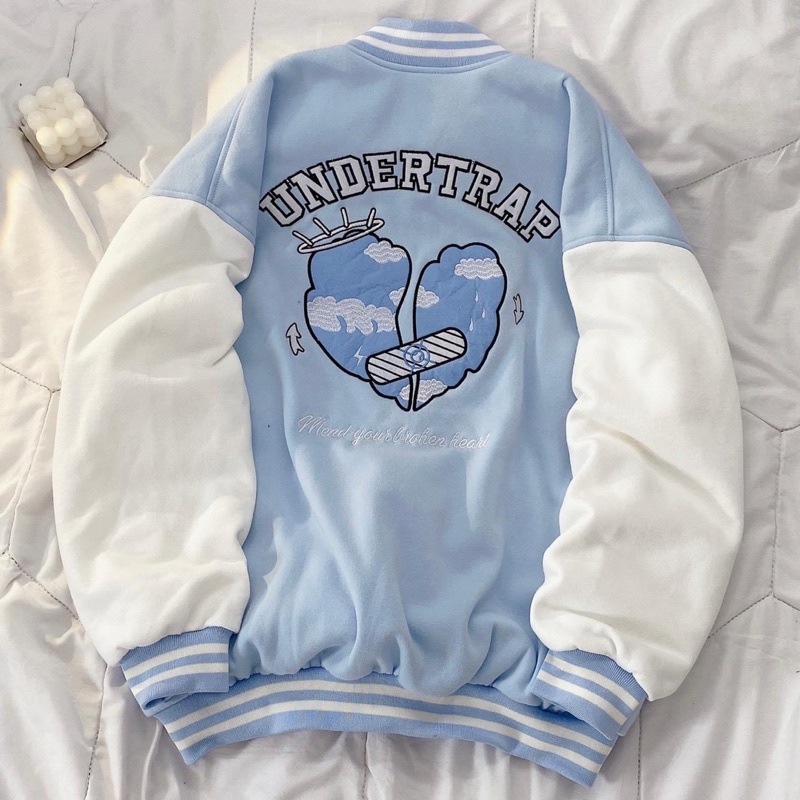 Áo Khoác Bomber U Undertrap Chất Nỉ Bông Mịn Đẹp Form Unisex