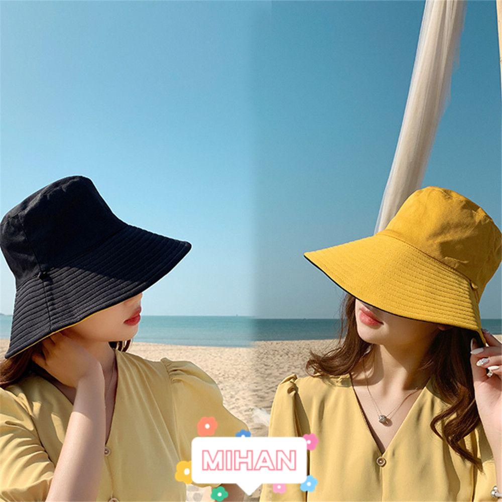 Nón Tai Bèo Hai Mặt Chống Tia UV Gấp Gọn Thời Trang Xuân Hè MIHAN1