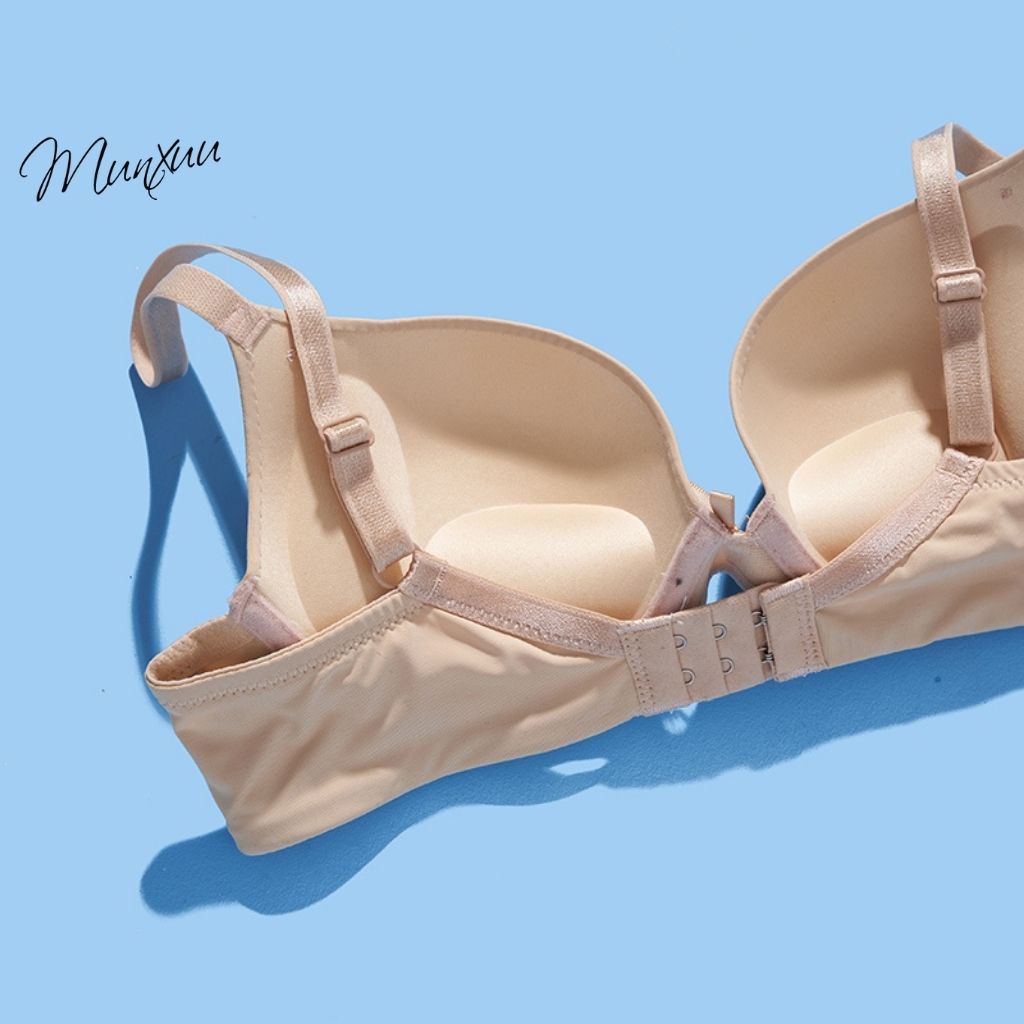Áo ngực nữ Munxuu đúc su phối ren, có gọng đệm dày bàn tay siêu nâng ngực quyến rũ - AV30