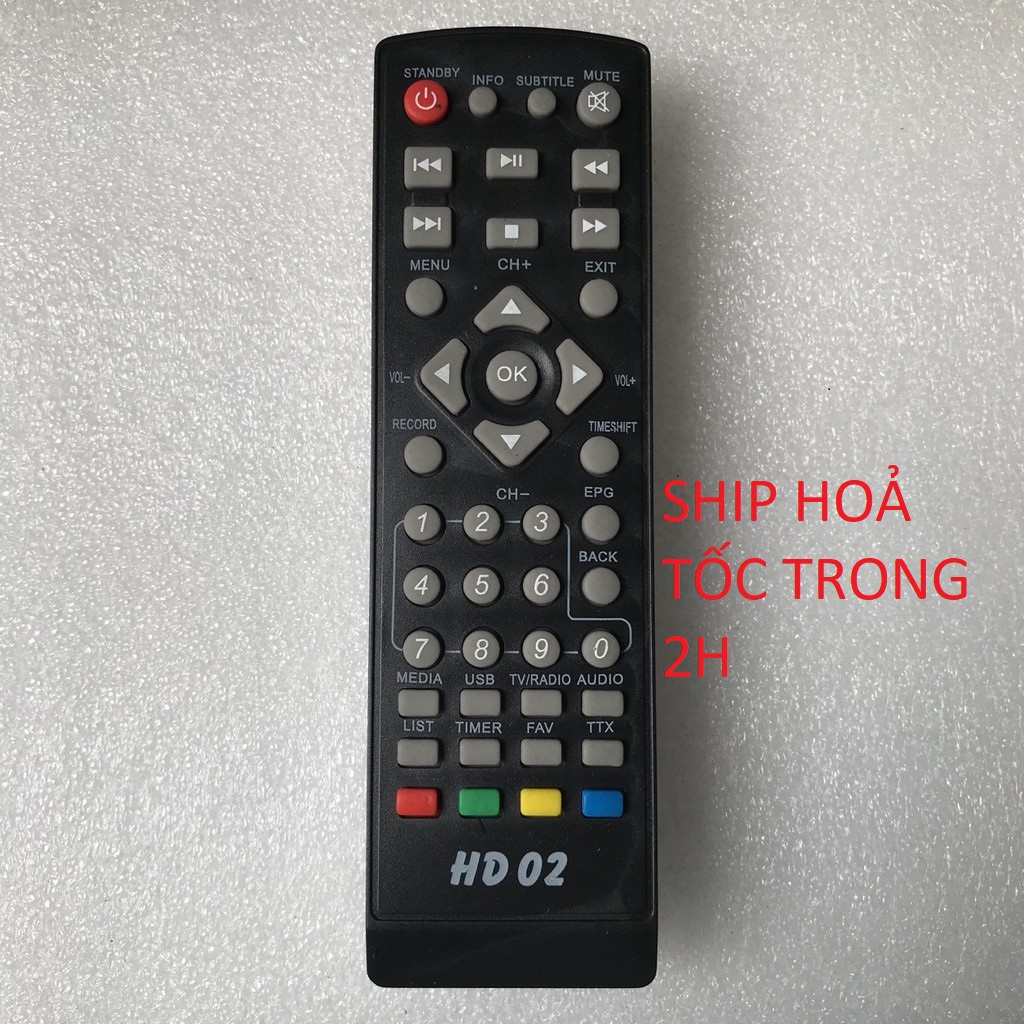 remote cho đầu thu dvb t2