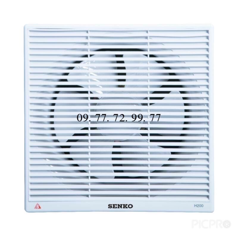 Quạt hút tường thông gió 2 chiều senko H100 H150 H200 H250