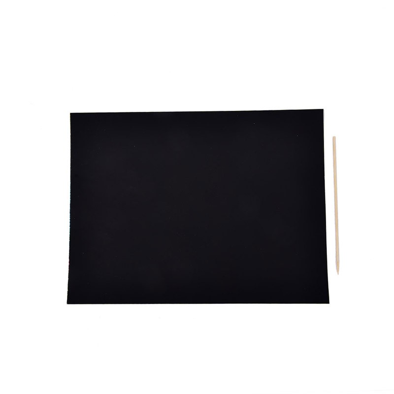 Set 10 tờ giấy cào vẽ màu cầu vồng kèm bút cào xước chuyên dụng tiện lợi | BigBuy360 - bigbuy360.vn