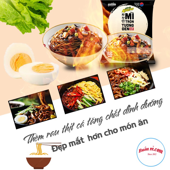 Mì trộn tương đen KORENO nấu 4 phút thơm ngon, tiện lợi – Buôn rẻ 01337