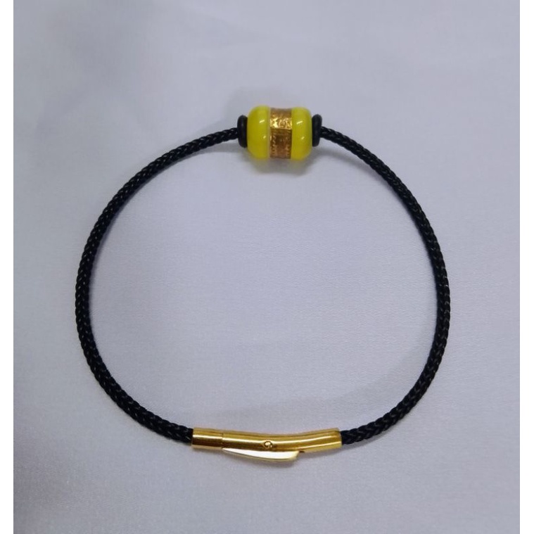 Vòng tay lu thống dát vàng định công danh đầu xuôi đuôi lọt mệnh thổ kim