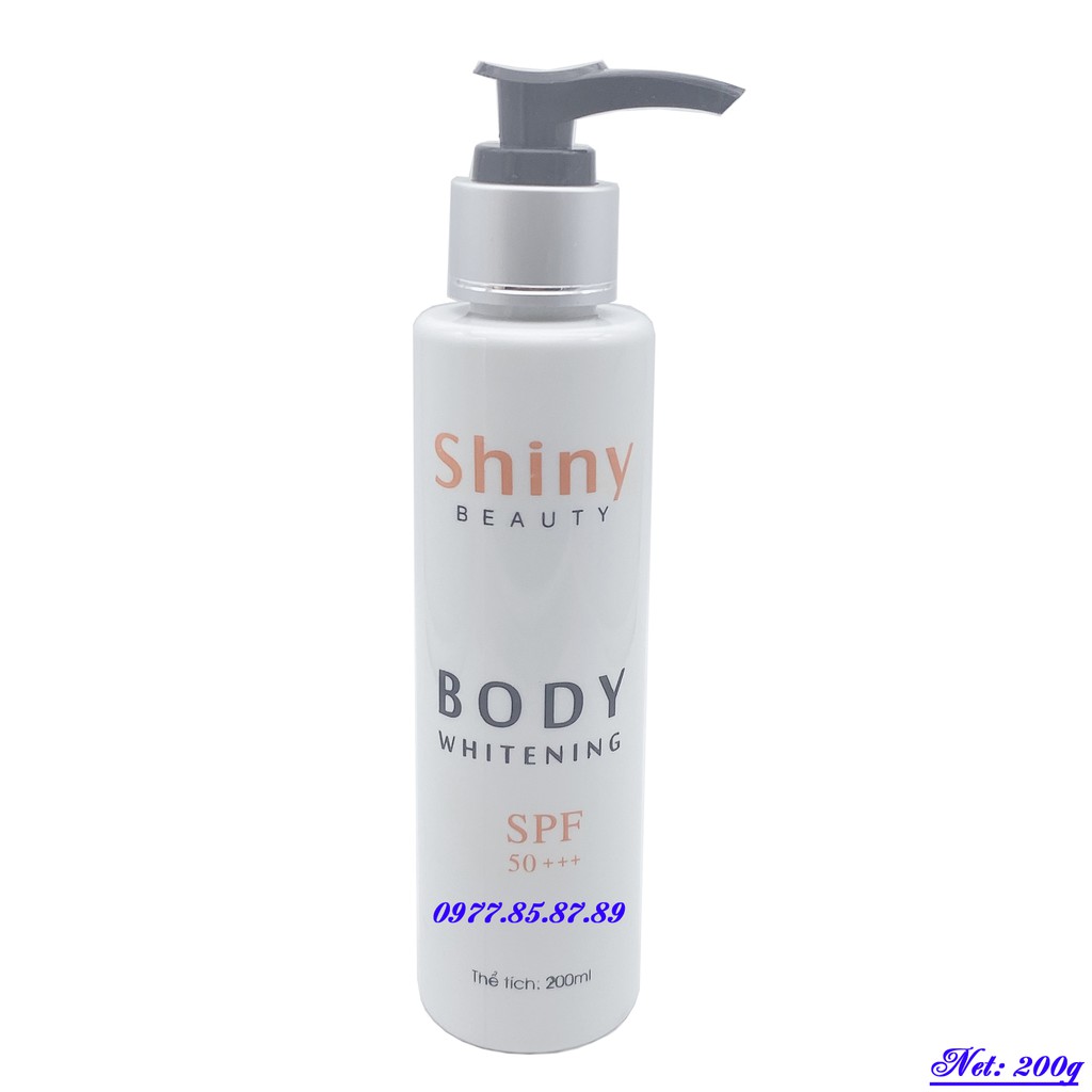 Kem dưỡng trắng da toàn thân Shiny Beauty (200ml)