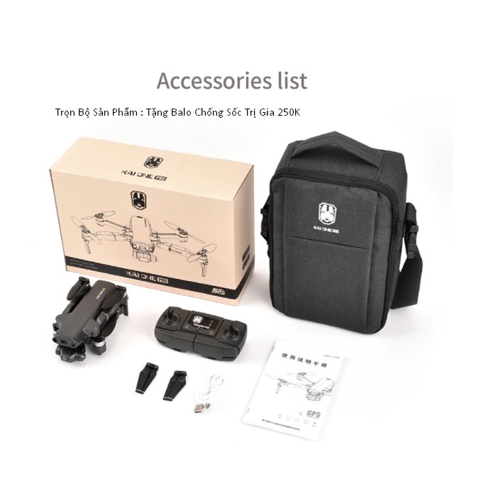 🔥Tặng Balo 200K🔥Flycam YLRC KAI ONE PRO MAX 8K Camera 3 Trục Gimbal +EIS GPS 5G Wifi Động Cơ Không Chổi Than Bay 25 PHÚT