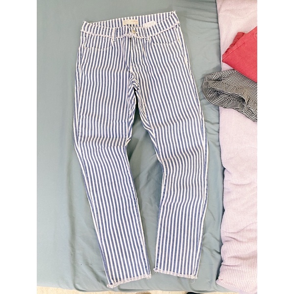 🧚🧚 (Pass) Thanh lý quần jeans lưng cao sọc nhuyễn auth