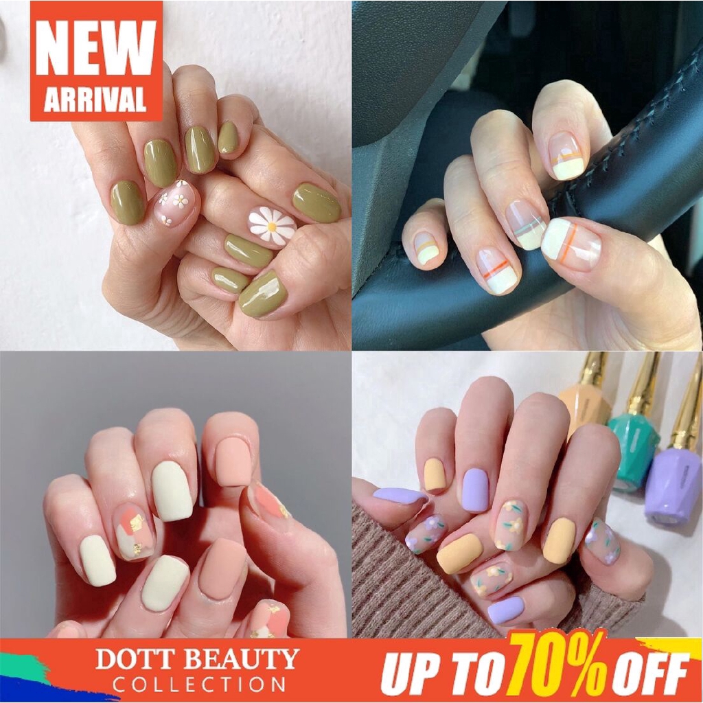 Set 14 Hình Dán Trang Trí Móng Tay Chống Thấm Nước Họa Tiết Hoạt Hình